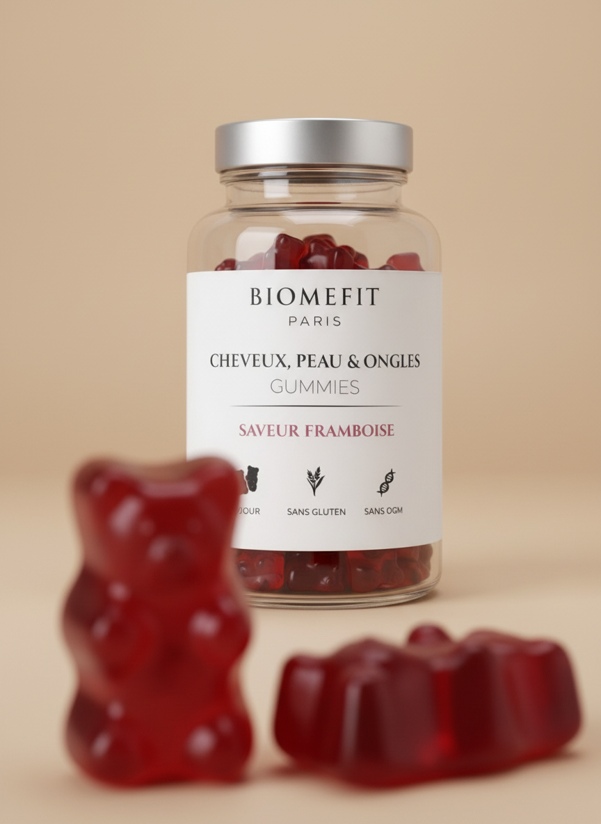 Gummies Cheveux, Peau et Ongles BiomeFit – Image 4